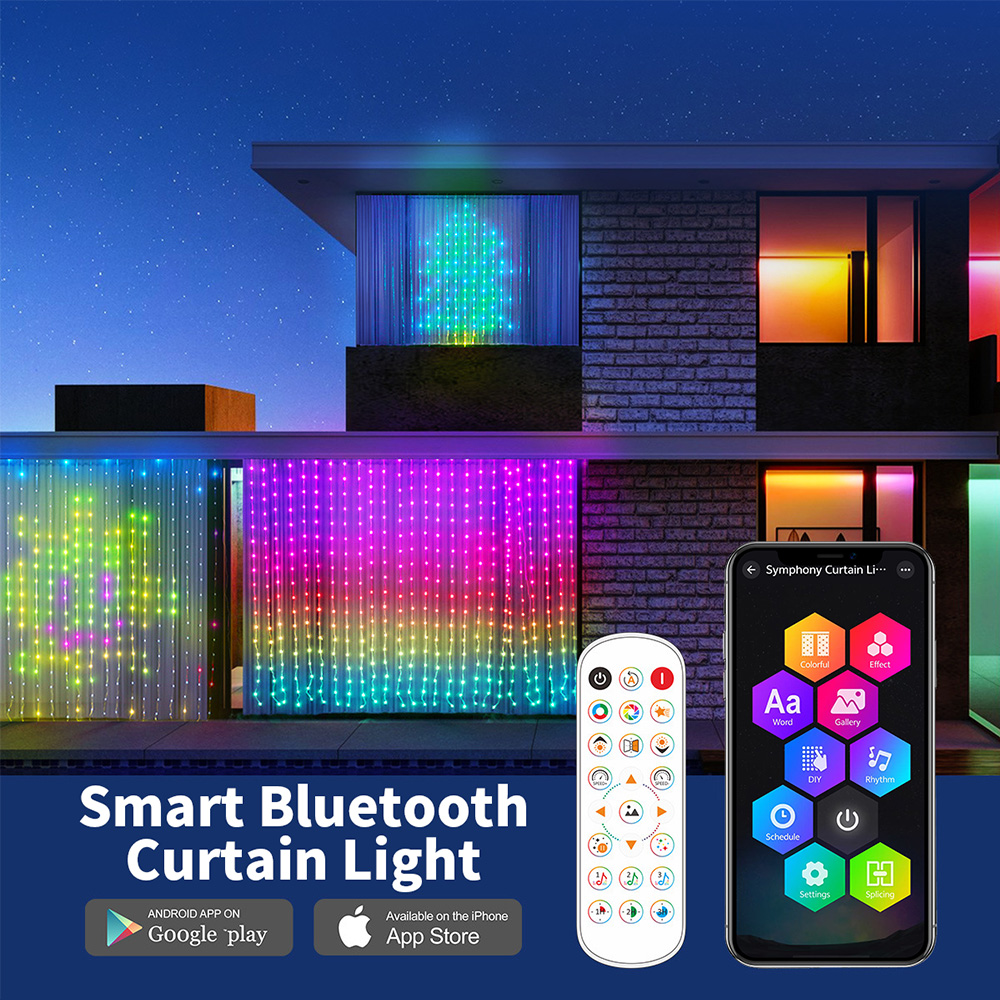 Smart Curtain Lights LED RGB S - Smart Garden Rooms ulasan dan harga