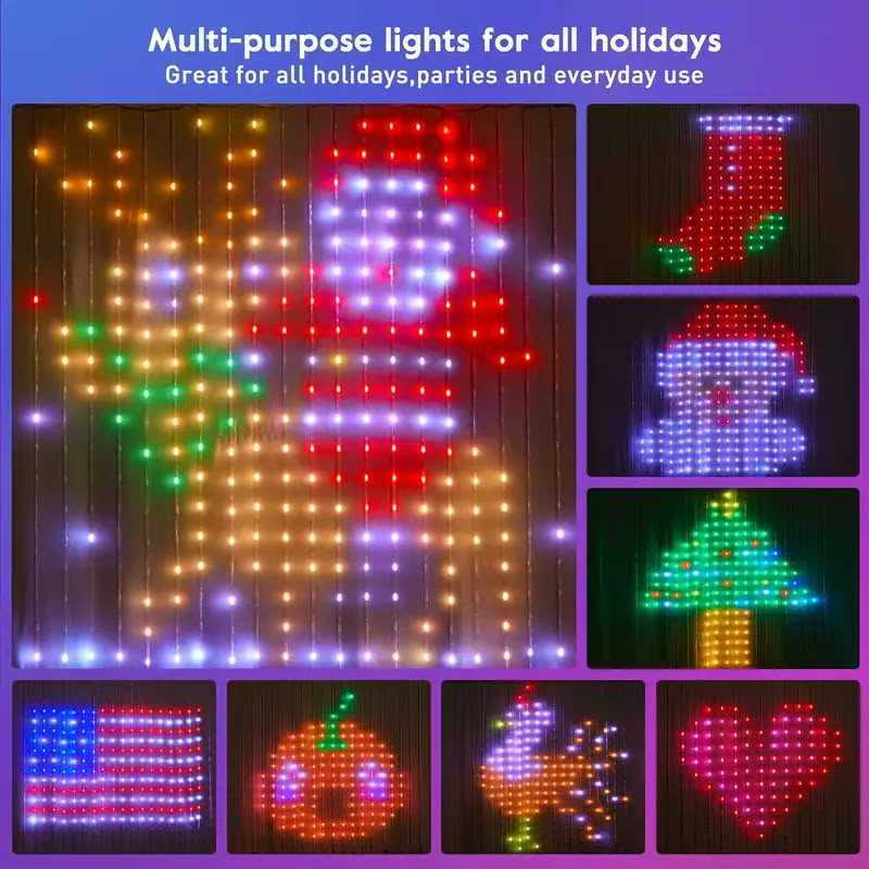Smart Curtain Lights LED RGB S - Smart Garden Rooms ulasan dan harga