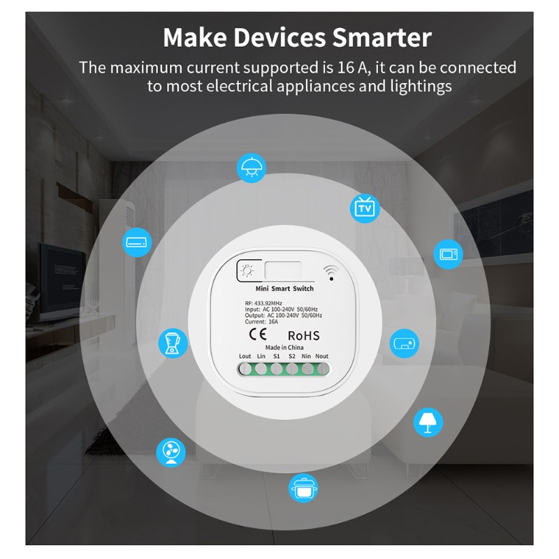 ABGR-Light Switch Wireless Rem - Smart Garden Rooms ulasan dan harga