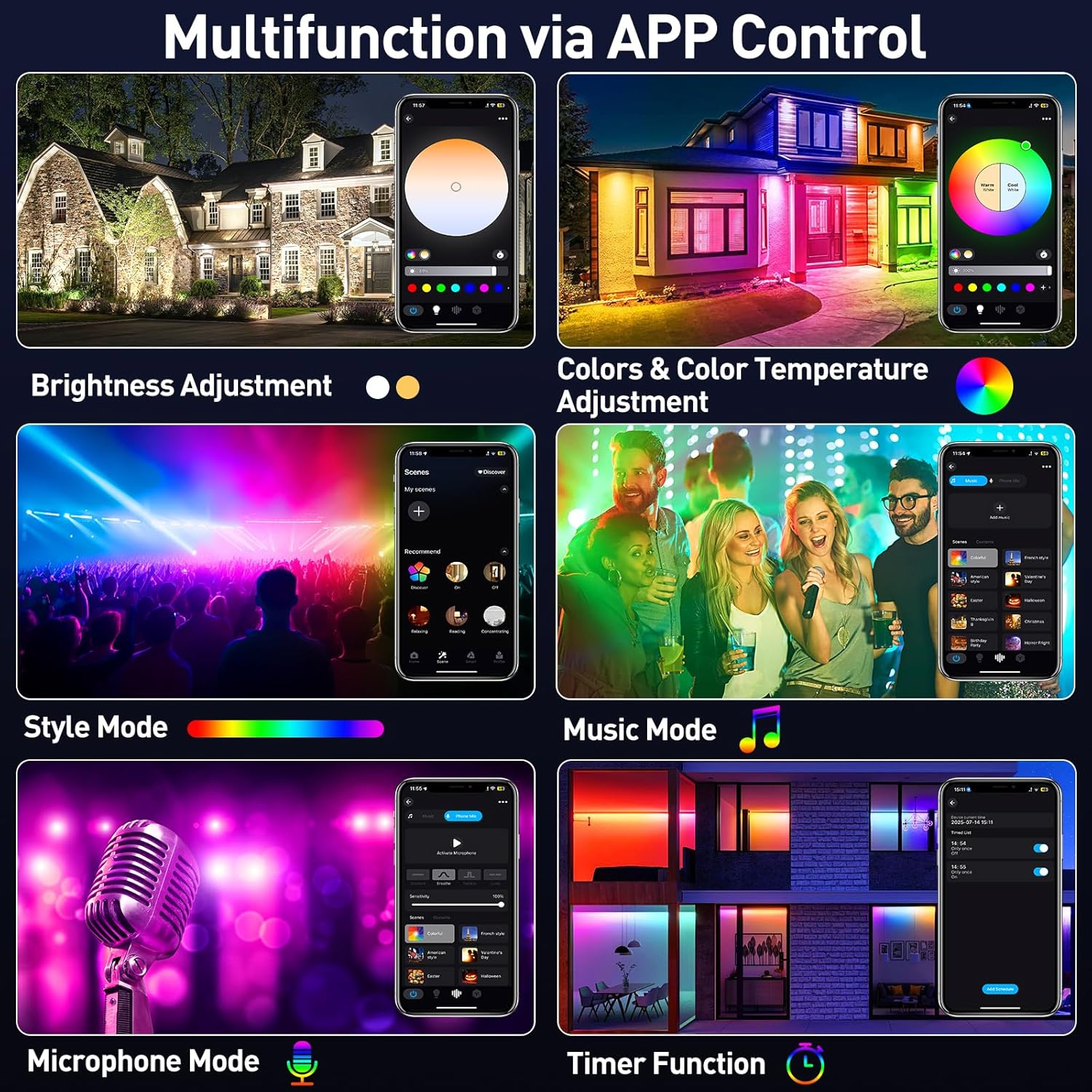 50/72W RGB LED Floodlight Bar  - Smart Garden Lights Uk ulasan dan harga