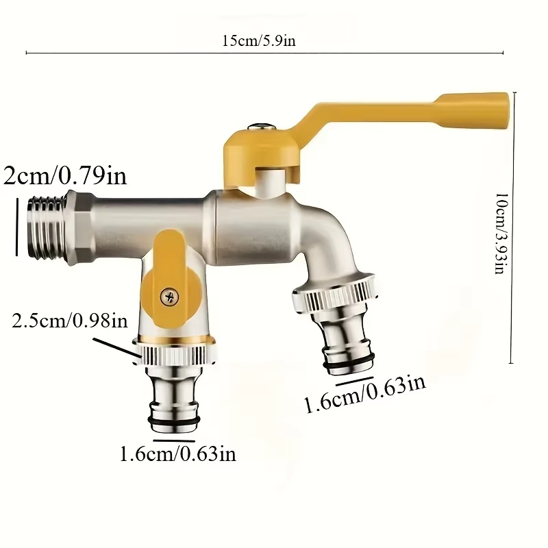 Double outlet garden hose fauc - Smart Garden Kitchen ulasan dan harga