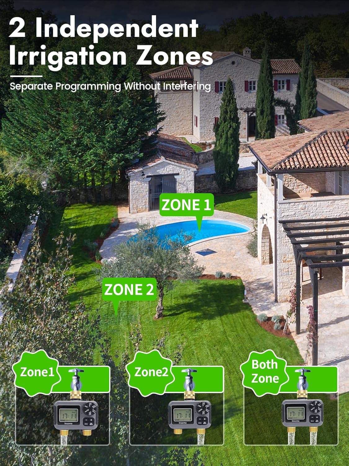 Insoma Smart Irrigation Wateri - Smart Garden Iot ulasan dan harga