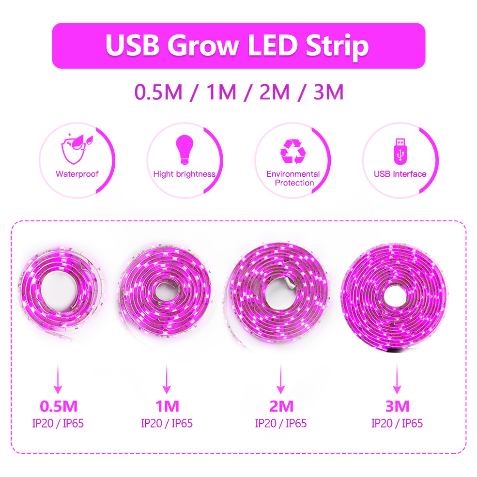 USB Full Spectrum LED Grow Lig - Led Plant Light Strip ulasan dan harga