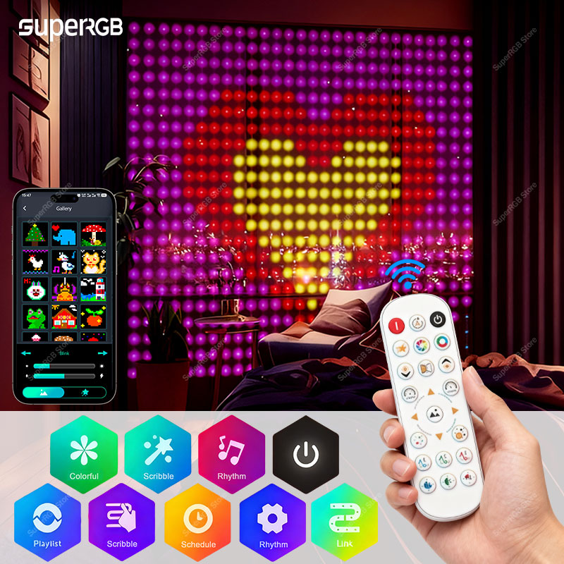 Smart Curtain Light RGB String - Smart Garden Rooms ulasan dan harga