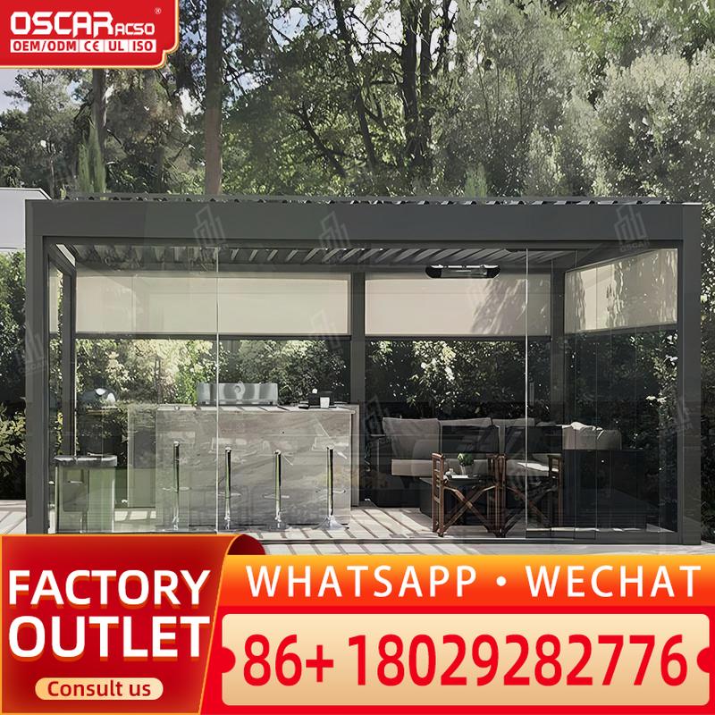 4x3M 3x4M Modern Aluminum Perg - Smart Garden Design ulasan dan harga