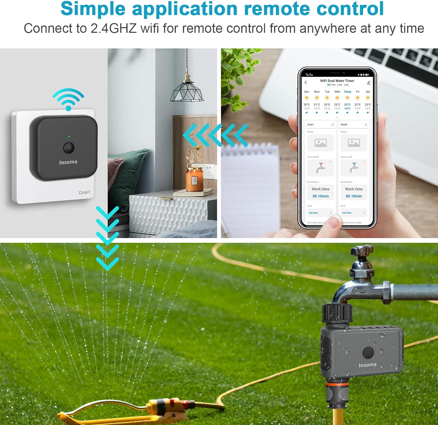 Insoma Wifi Automatic Sprinkle - Smart Garden Iot ulasan dan harga