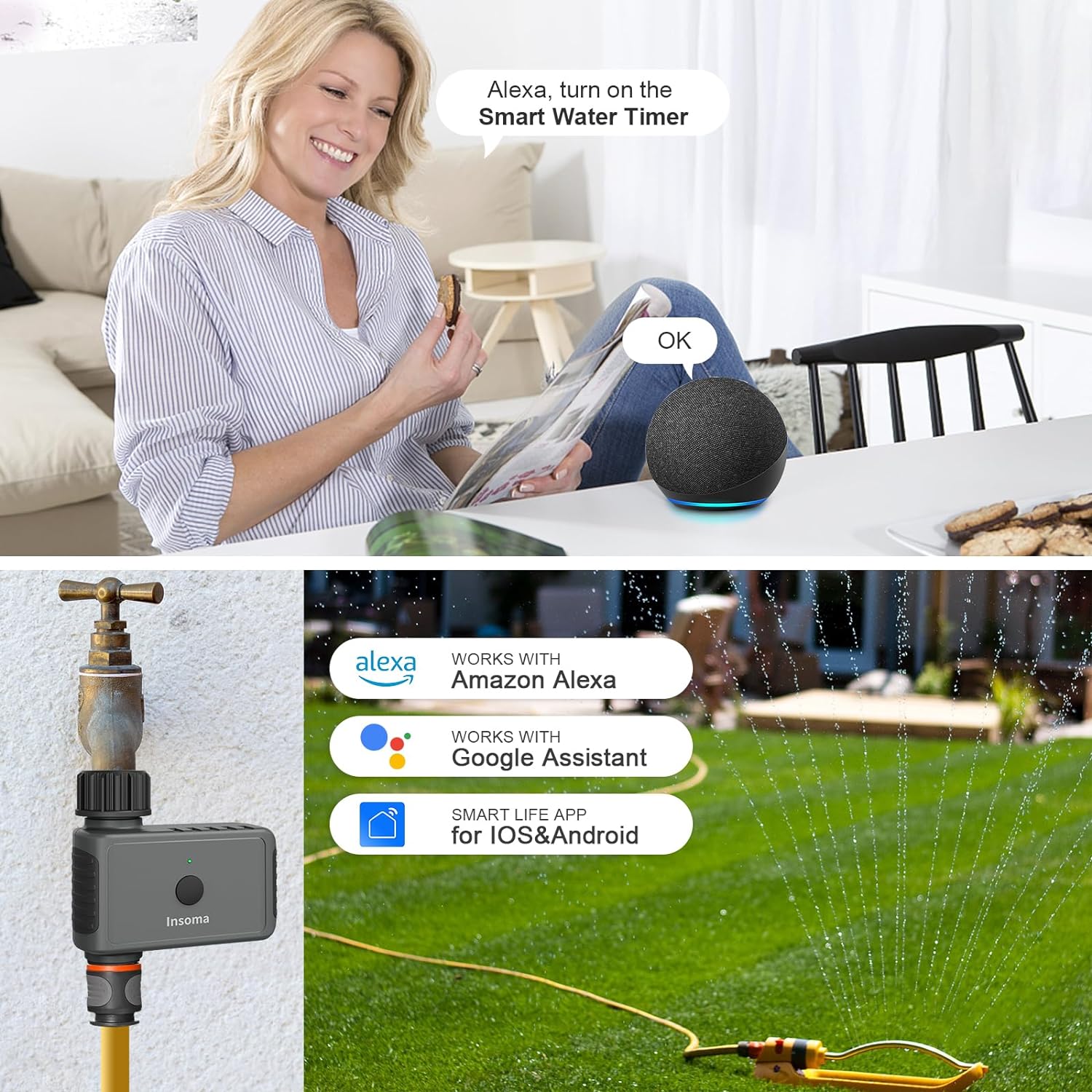 Insoma Wifi Automatic Sprinkle - Smart Garden Iot ulasan dan harga