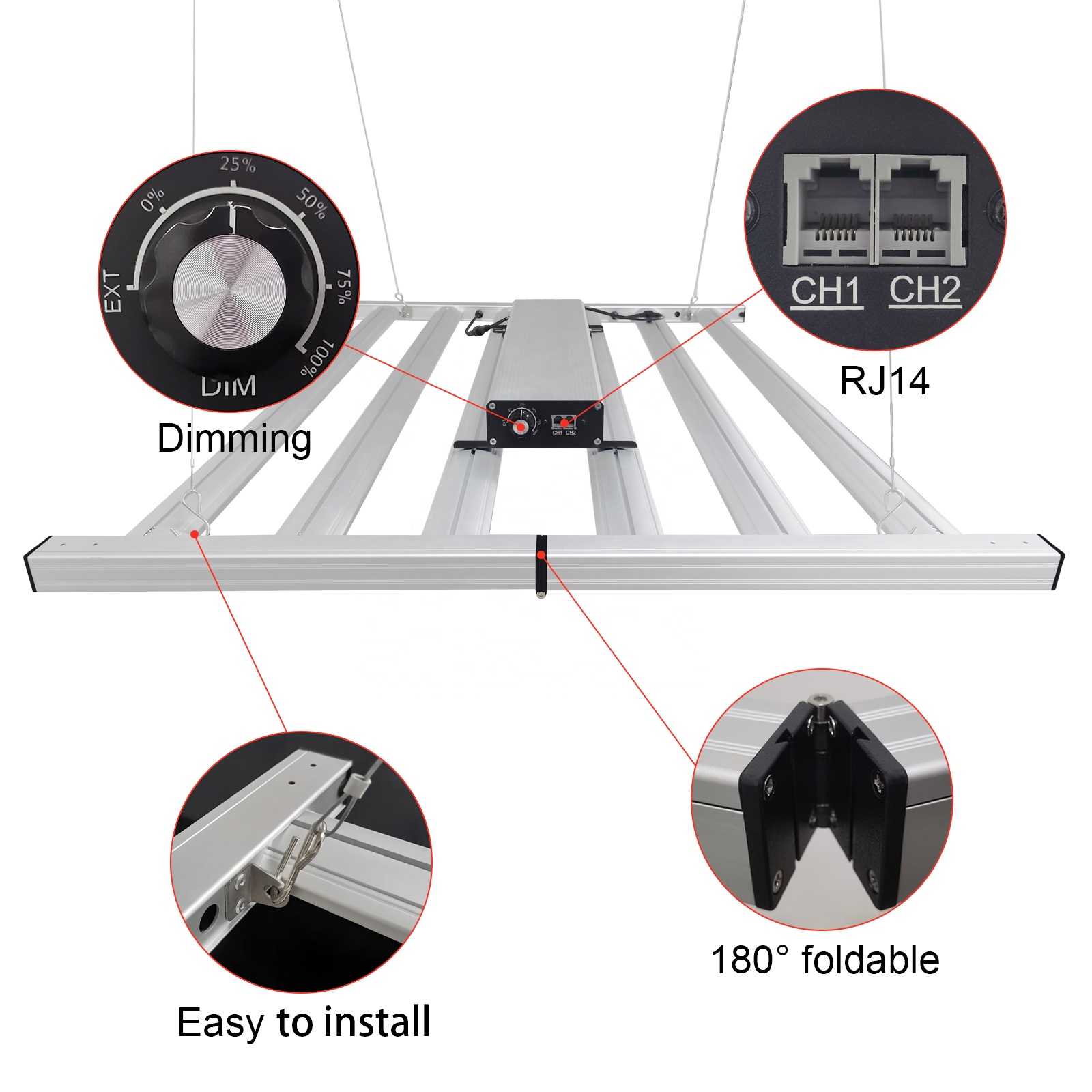 Liweida 100W 300W 600W 900W Fo - Led Plant Light Strip ulasan dan harga